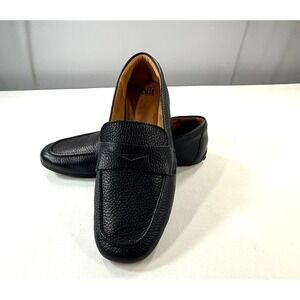 Sofft Leather Loafers, Black Comfort Slip On, Casual Walking Shoes, Sz 7.5M